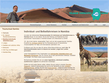Tablet Screenshot of namibiasafari.de